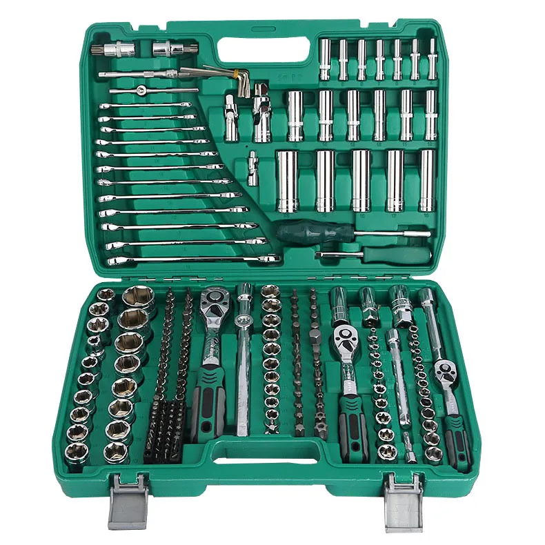 216pcs Ratchet Wrench Socket Set - Multi-Purpose Manual Tool Kit