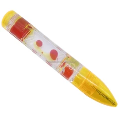 New Products Drop Drip Bubble Liquid Timer Hourglass Ballpoint Pen with Water and Oil