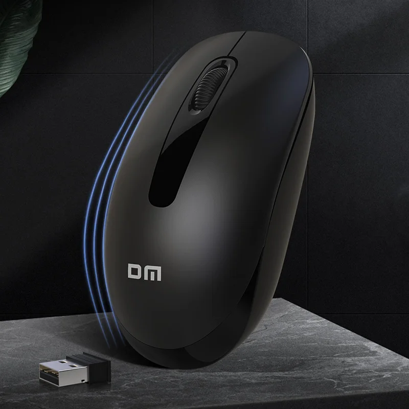 DM K6 2.4GHz Ergonomic Optical Wireless Mouse Portable USB Receiver Computer Mice for PC Lap 3D Style Laser Tracking