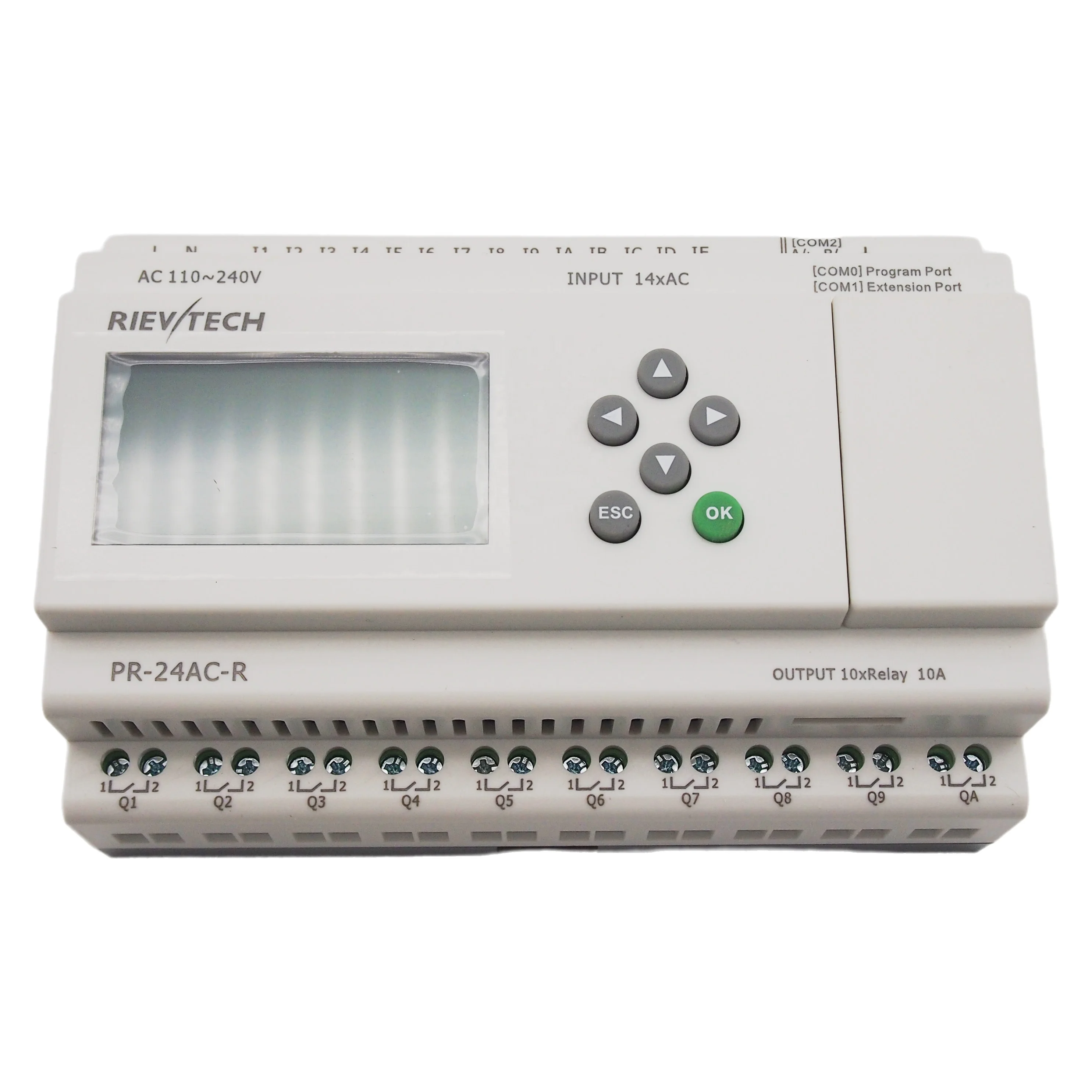 Rivetech 프로그래밍 가능한 로직 컨트롤러 시스템을 PR-24AC-R PLC 업데이트| Alibaba.com