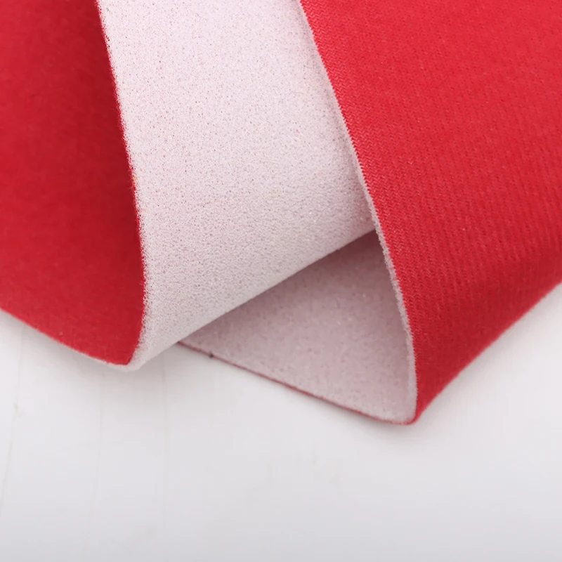 ขายส่ง ผ้ากำมะหยี่เคลือบโฟมปลอดภัยต่อผิว ผลิตตามสั่ง เหมาะสำหรับสายรัดยึดกระดูกหัก/แผ่นบุหมวกกันน็อก/เข็มขัดป้องกันเอว