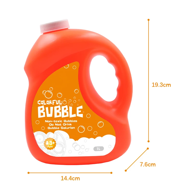 Wholesale Outdoor Blowing Toys 1000ml/32oz Bubble Solution Refill Liquid Concentrate Soap Bubble