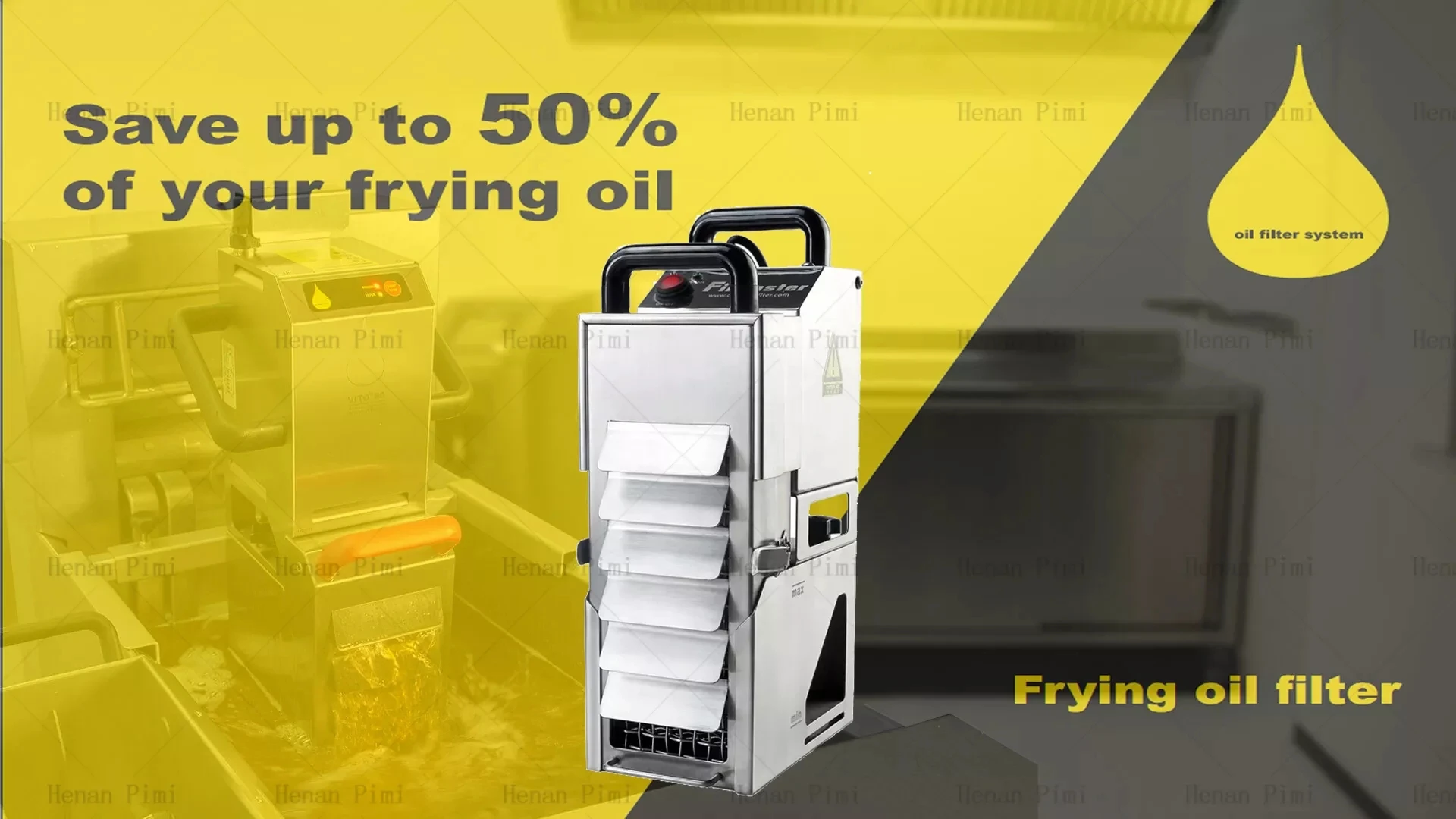 Factory Deep Fryer Oil Filter Machine Cooking Oil Clearing Filter Machine