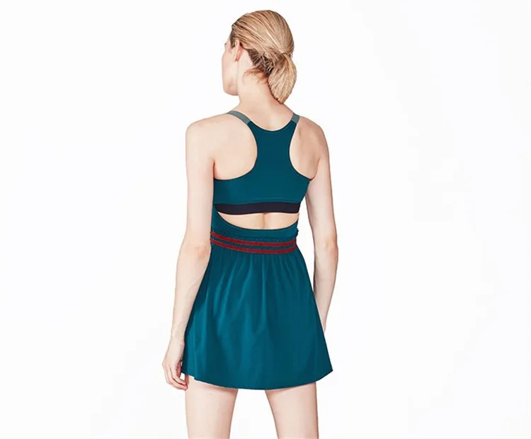 
Athleisure устойчивая спортивная одежда из переработанного пластика, одежда для спортзала, женская спортивная одежда, теннисное платье 