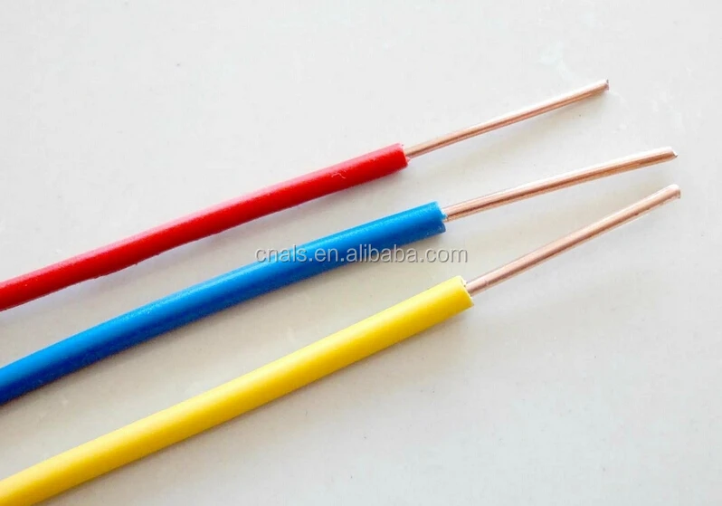 BV BVR THW THHN Types Single Core PVC Insulated Copper Electrical Wires Cables in Sizes 2.5mm and 4mm