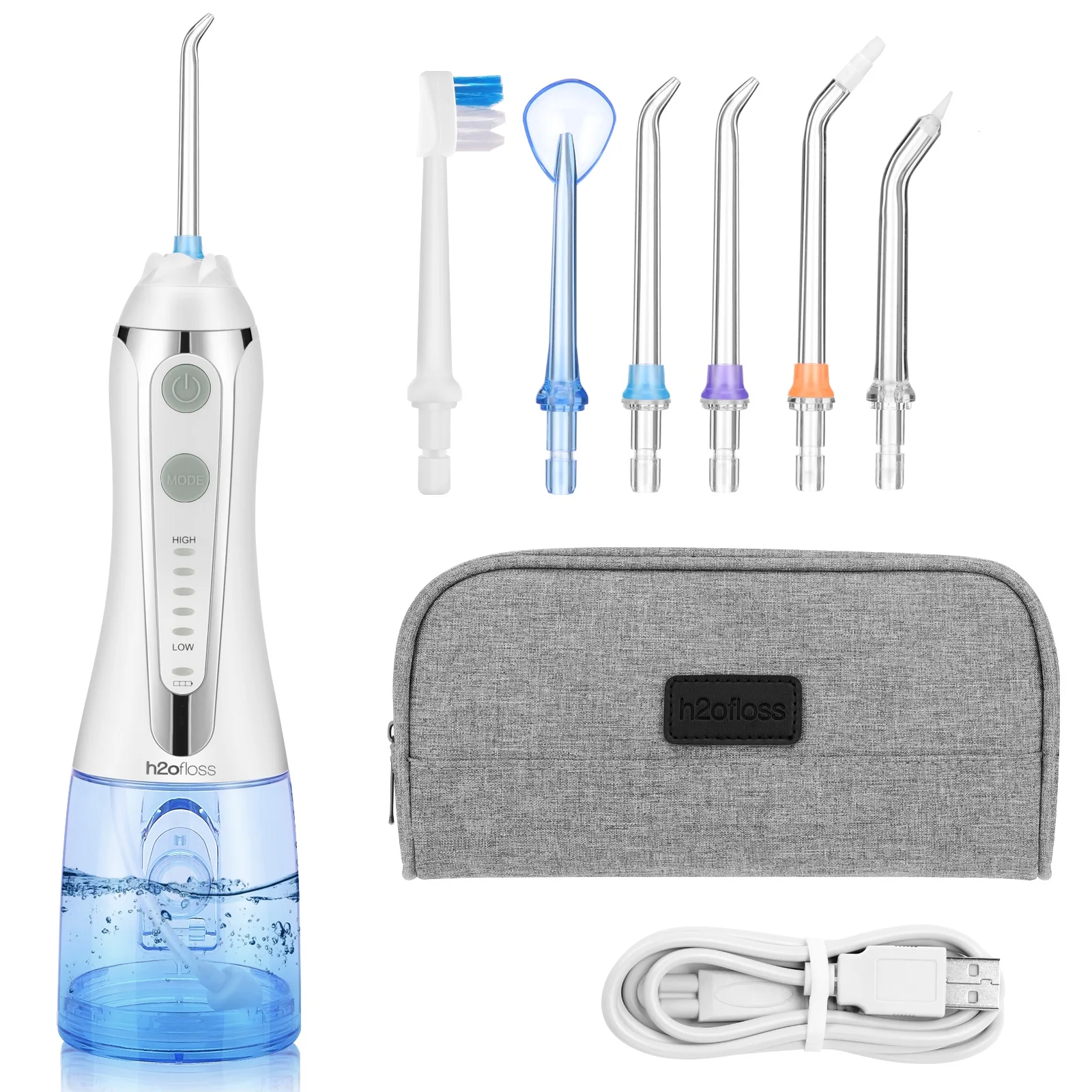 Ирригатор h2ofloss. Cordless oral Irrigator. Ирригатор h2ofloss инструкция на русском.