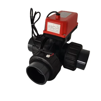 Manual UPVC Glue Ball Valve with Hard Sealing Ceramic Core L Type Two-Wire Controlling Three-Way High Temperature Water Media