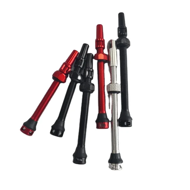 Aluminum Alloy 40mm 44mm Presta Valve for Bike Colorful Vacuum Air Nozzle with Lengthened Tubeless Design