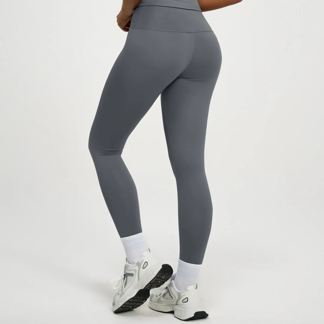 Skin Friendly Breathable Women Long Yoga Pants Wear Resistant Moderate Elastic Dance Fitness Slim Pants