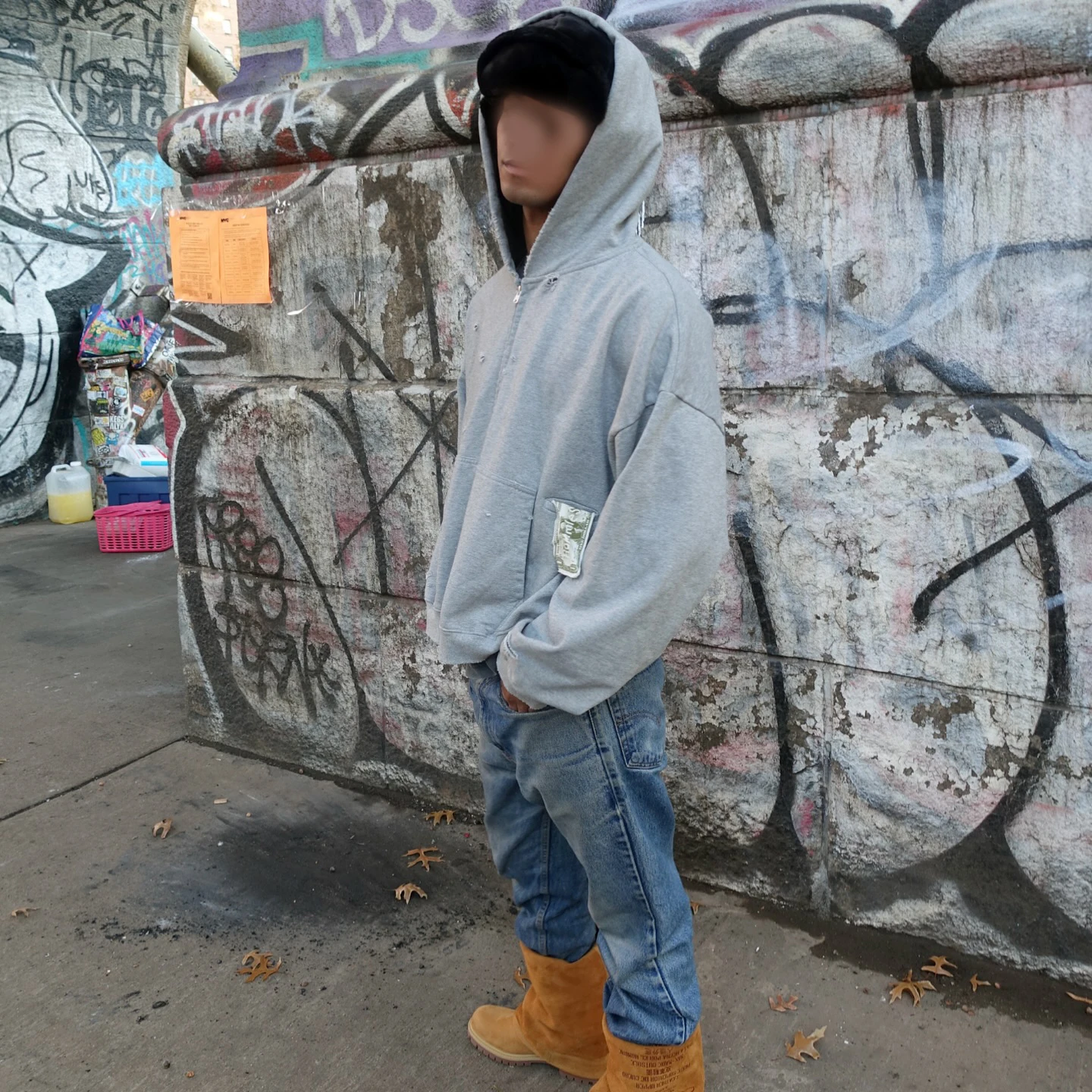 Salati Custom Graphic DTG Sleeves Cropped Heavy Weight 410gsm Street Wear Sun Faded Mens Distressed Acid Wash Hoodies gallery 3
