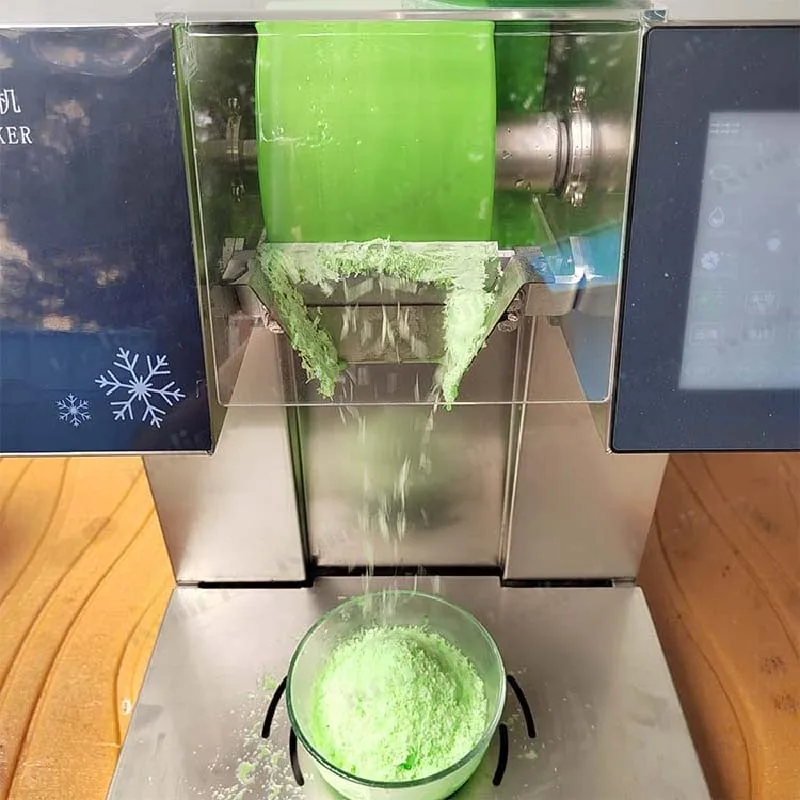Full Automatic Milk Snow Ice Machine Snowflake Ice Making Korean Bingsu