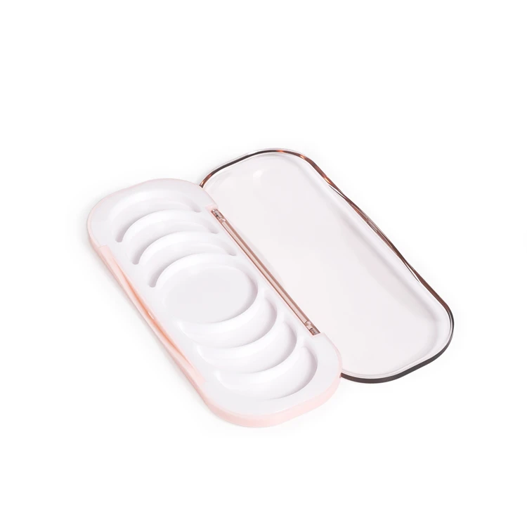 PC7086 Empty Custom Eyeshadow Palette Private Label Oem Makeup Packaging 7 Colors Blush and Highlighter Palette