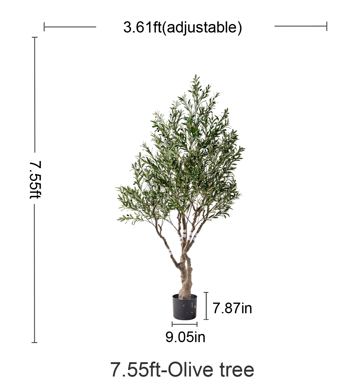 Large tall artificial olive tree faux realistic luxury indoor outdoor home decoration plants  christmas decorative olive tree supplier