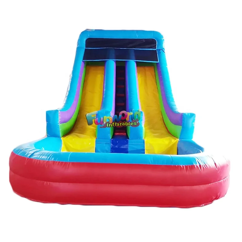 Inflatable Slide Inflatable Water Slide with Swimming Pool for Water Game