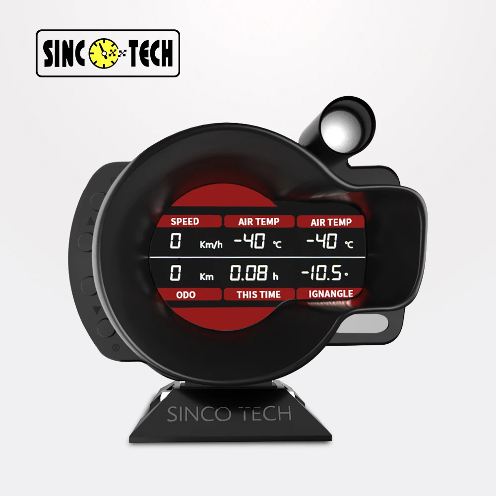 1円 SINCO TECH OBD2 レーシングメーター 速度メーター