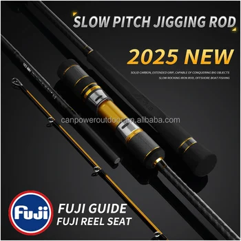 Cheery NEW Jigging Rod Fuji Accessories 30T Carbon Fiber Material Slow Jigging Rod for Deep Sea Fishing – Metal Jig – view 5
