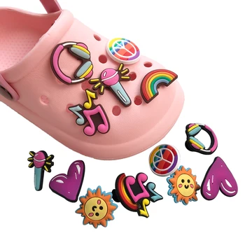 Manufacturers direct sales of rainbow music style cartoon footwear wholesale bulk PVC footwear rubber footwear