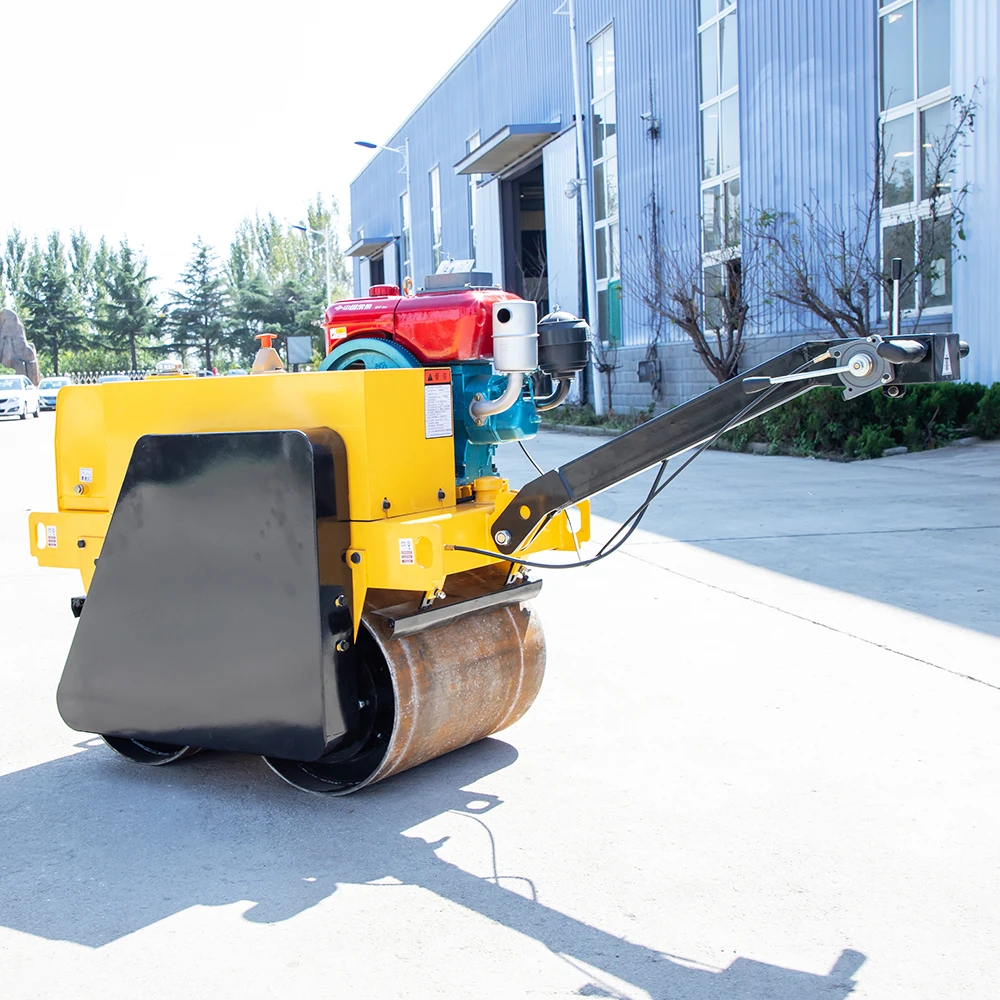 Portable Road Roller Compactor Building Road Construction Machine with Strong Vibrator