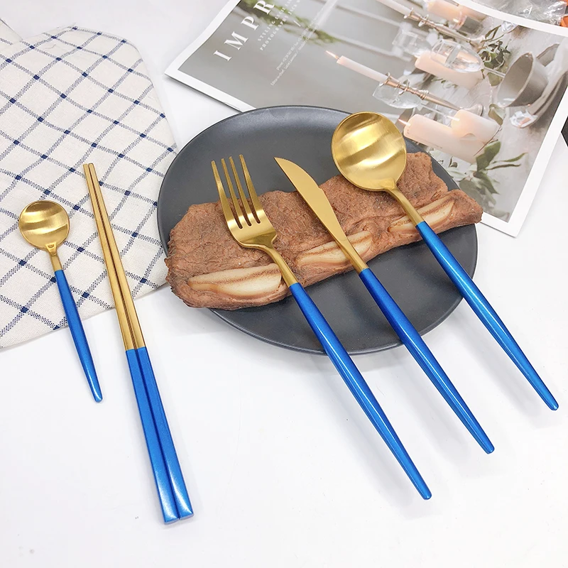 Ocean™ - Premium Stainless Steel Blue Silverware Set – SucreEtCoton