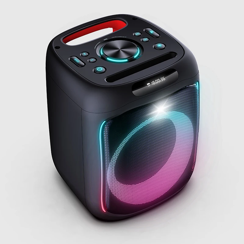 Small Size Big Power Strong Heavy Deep Bass Party Speaker Karaoke Portable Bluetooth Indoor Outdoor Activities Meeting School