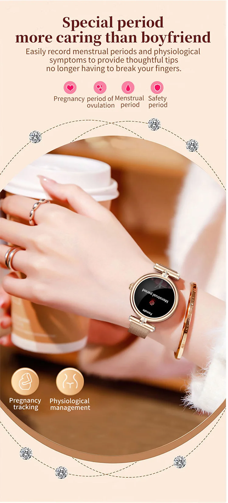 Welcome OEM Order, Factory Whole Selling 2025 Ak62 Ladies Smart Watch 1.09inch Screen Bt Calling Sport Health Monitoring Sleep Tracker Message Reminder Smart Watch - Buy Reloj Inteligente ladies Fancy Smart Watches ai Sports Watches