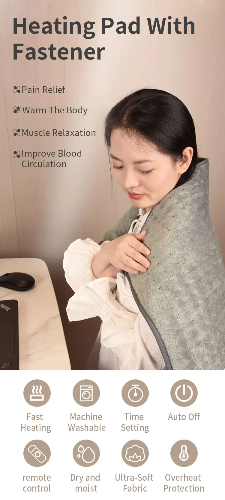 Wholesale Heating Pad Period Pain Relief Physical Therapy Electric