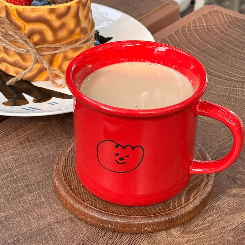Original Simple Red Mug 300ml Coffee Mug