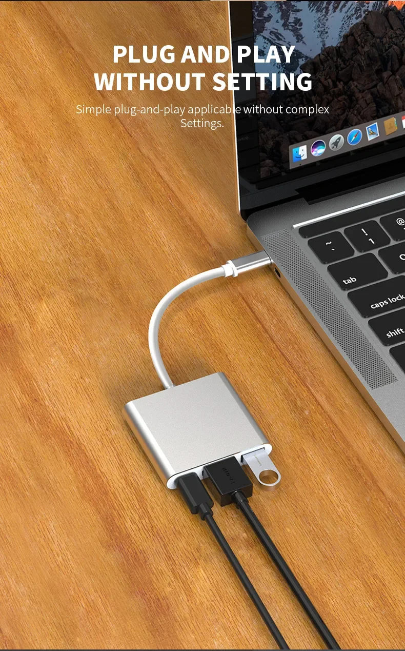 3-Port USB Docking Station for Laptop - Image 5