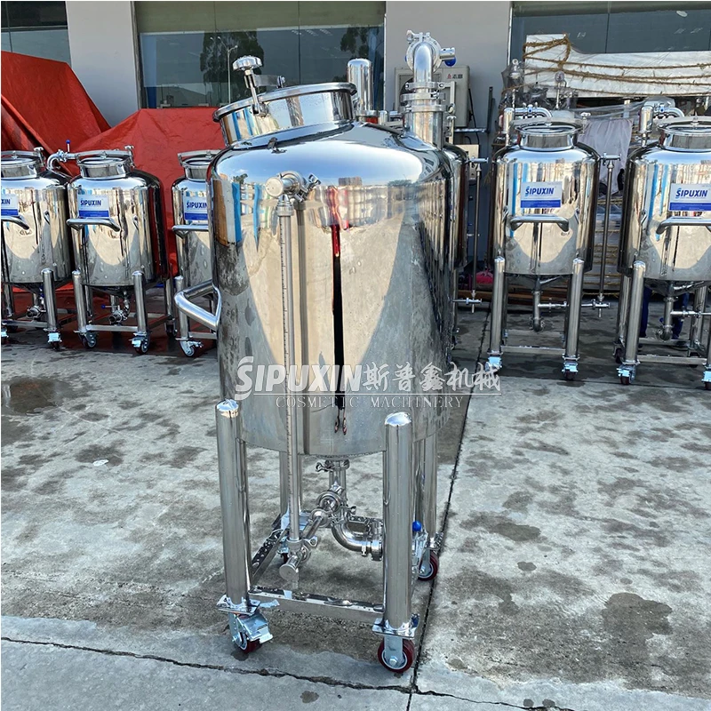 2021 SPX подвижный резервуар для хранения из нержавеющей стали с ручкой и колесами для удобного перемещения