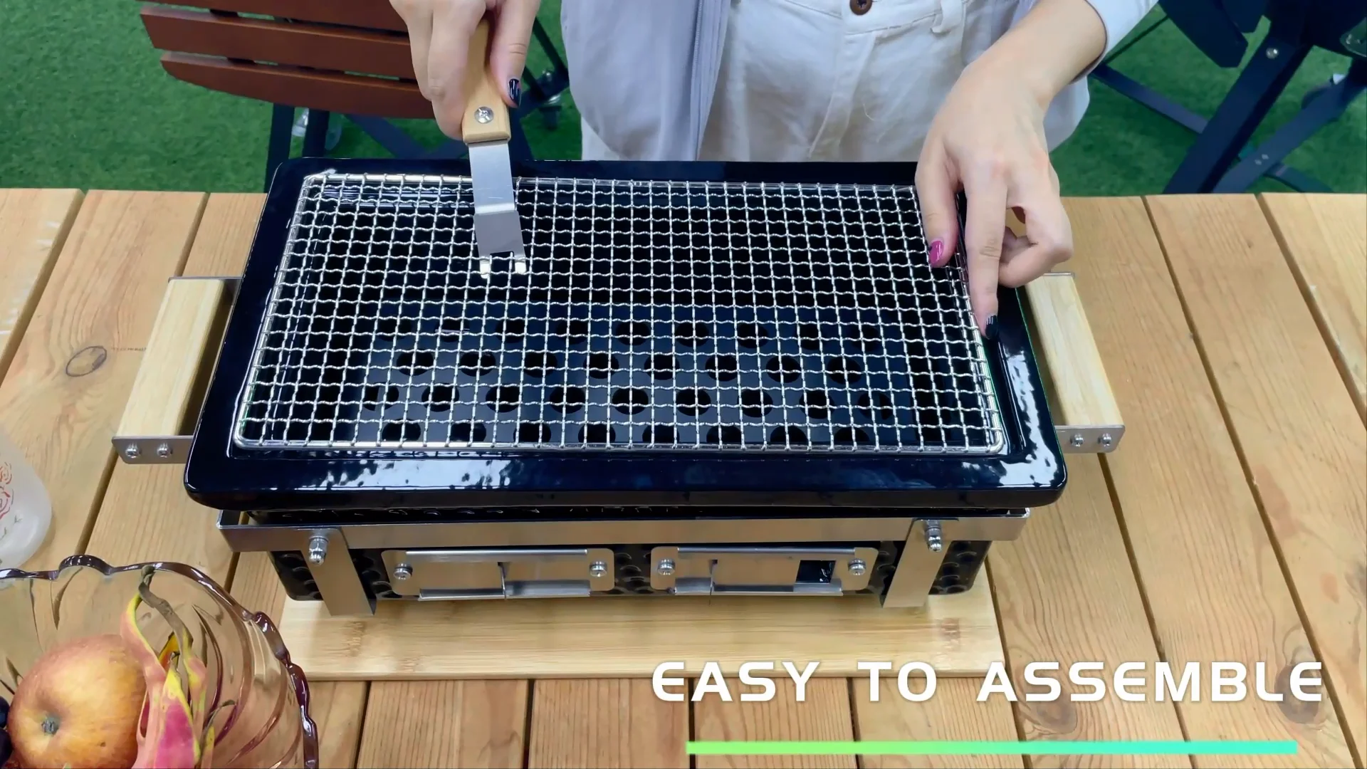 Japanese Hibachi Grill For Camping/indoor Charcoal Bbq Grill Smokeless