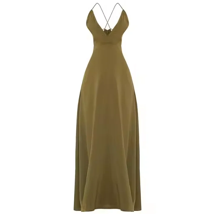 chinese dress ladies BRENNA PINTUCK MAXI DRESS