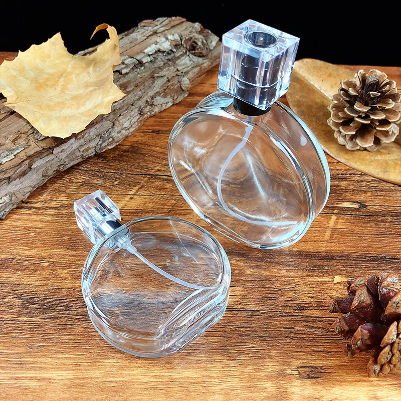 Empty Cologne Refillable Glass Spray Bottle 50ml 100ml Refillable