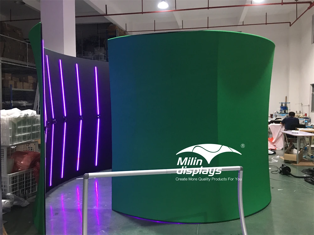 Led Backdrop Stand Custom Overhead Spiral Enclosure Backdrops With Led Light Portable ...