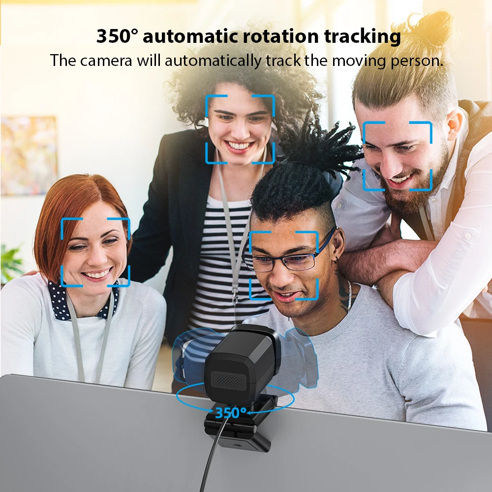 Direct Factory 1080P Full HD Webcam with Microphone USB Interface CMOS Image Sensor Online Call Compatible