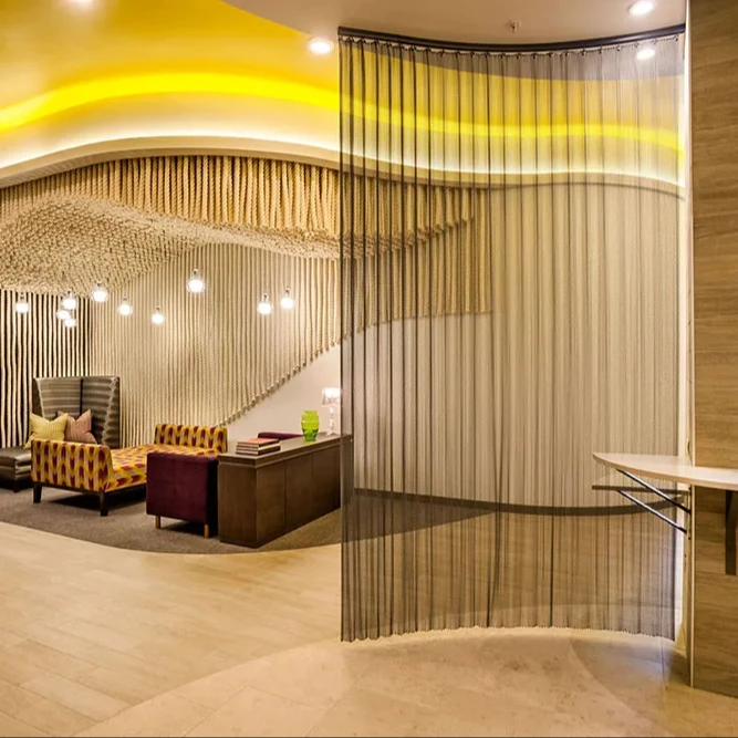 Metal Mesh Curtain Drapery For Living Room Separator Decorative Metal Mesh Curtain For Interior Partition Spaces - Buy Decorative Metal Mesh Draperyfor Partitionsaluminumcascade Coil Draperychain Draperyceiling Curtain Product on Alibaba.com