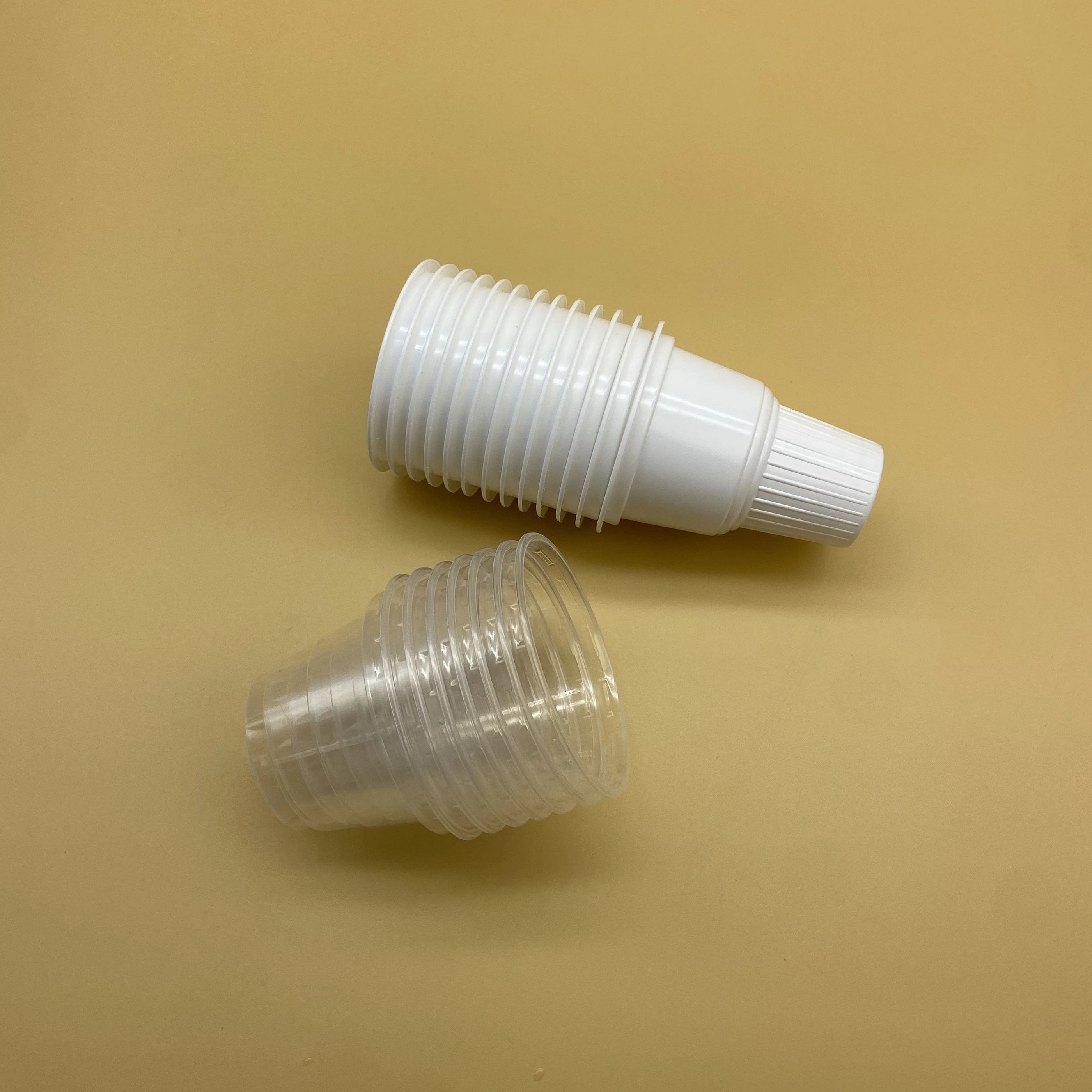 Sulide OEM Fancy Design Packaging Custom Logo Torch Shape Dessert Cup Ice Cream Plastic Cone with Lid