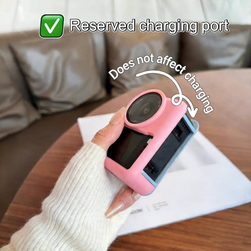 product for action 6 camera silicone case with lens cover set protective cover for dji action 6 sports camera silicone protective cover-5