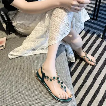 Wholesale Latest Ladies Rhinestone Roman Gladiator Sandals Designs Flat  Sandals for Women - China Women's Shoes and Flat Women Shoes price