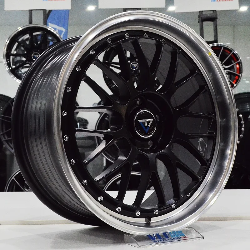 VLF-P05 18 дюймов матовый черный машина для губ гоночный автомобиль колёса 5X112 ET42 CB66.56 потоком формируя 5 отверстий брелок для автомобильных ключей, колесные диски