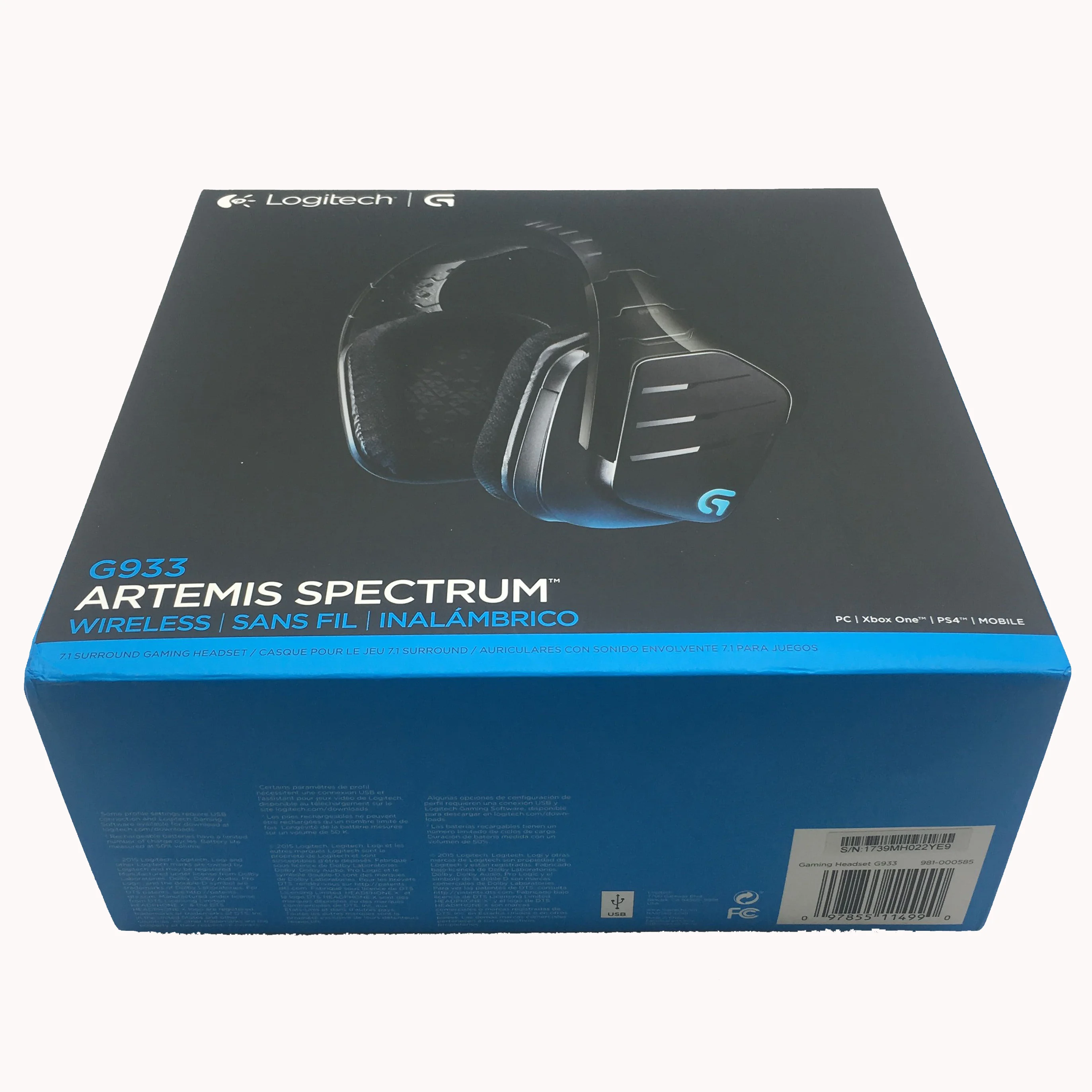 Surround Sound Headphone Logitech G933 Logitech G933 Gaming