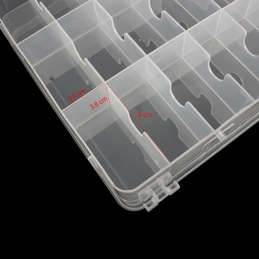 Niseven Custom 46 Grids Portable Clear Plastic Thread Spools Storage ...