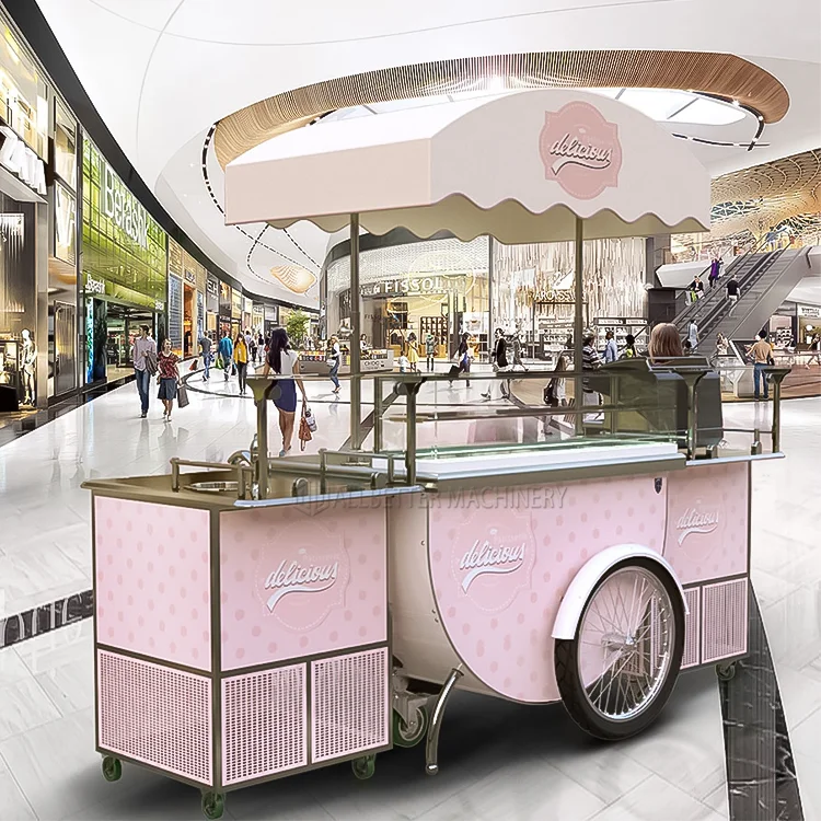 Europe Sale Ice Cream Snack Push Catering Gelato Truck Food Trailer Hot