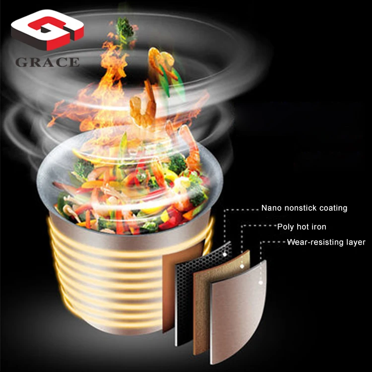 360 Degree Rotation Restaurant Automatic Stir Fry Robot Intelligent Kitchen Machine for Fried Rice for Commercial Use