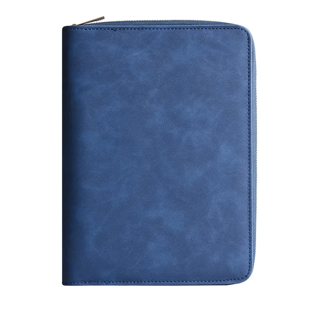 Executive A5 Spiral Binding Loose-Leaf PU Leather Organizer Planner Notebook with Calculator for Office Use Gift Idea