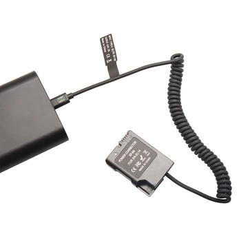 USB-C Type C DSLR EN-EL14 Camera Dummy Battery Charger Power Supply Spring Cable for nikon D3300 D3400 D3200 D3100 D5300 detail image