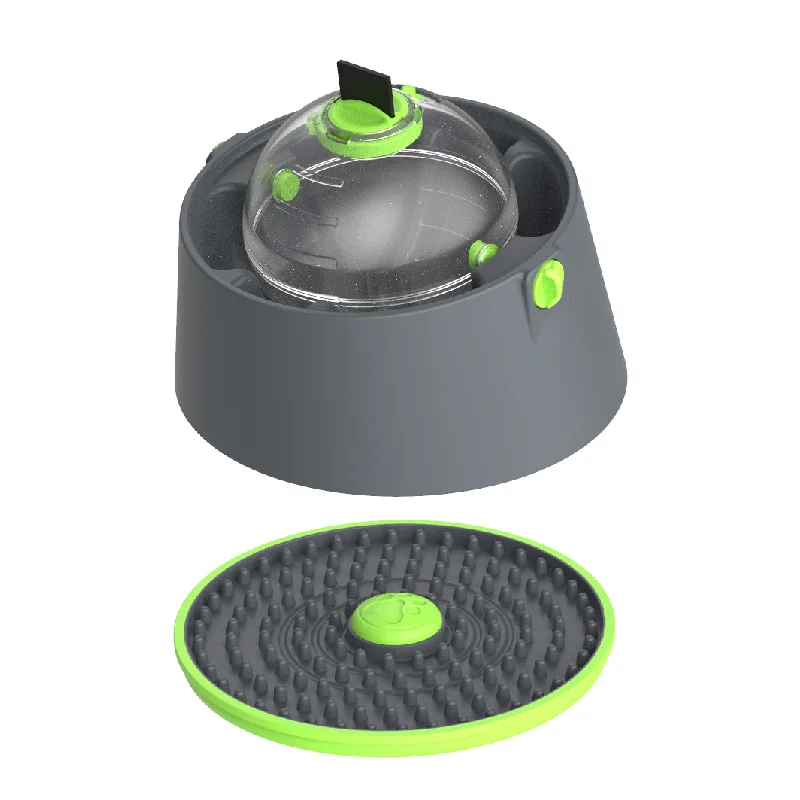KINYU Kinyu 2022 New 3 in 1 IQ Training Puzzle Treat Dispenser  Dog Lick Mat With Bowl Dog Toy Packs Pets Toys and Accessories