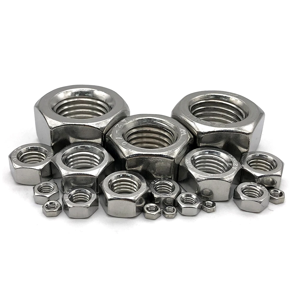 Din439螺母Din439六角不锈钢304 M10X1 25内六角螺母六角螺栓和