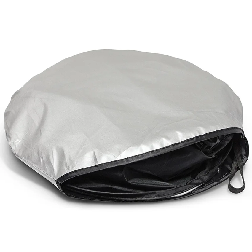 Low Price 170T Silver Car Sun Shade Front Car Window Sunshade Foldable Car Windshield Sunshade