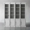 80"L x 17"P x 94,5"H / 203 cm x 43 cm x 240 cm