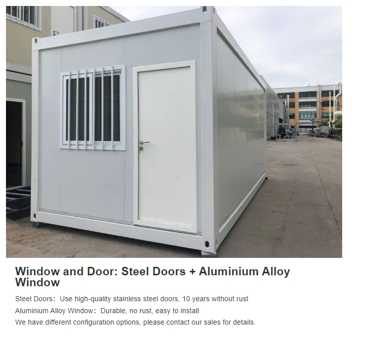 CGCH 20FT Detachable Container House Tiny House Modular Container Shelter for Refugees Mobile House